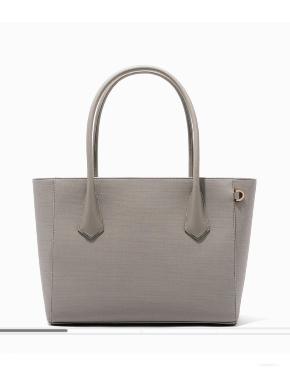 Dagne Dover Signature Tote in Taupe Gray